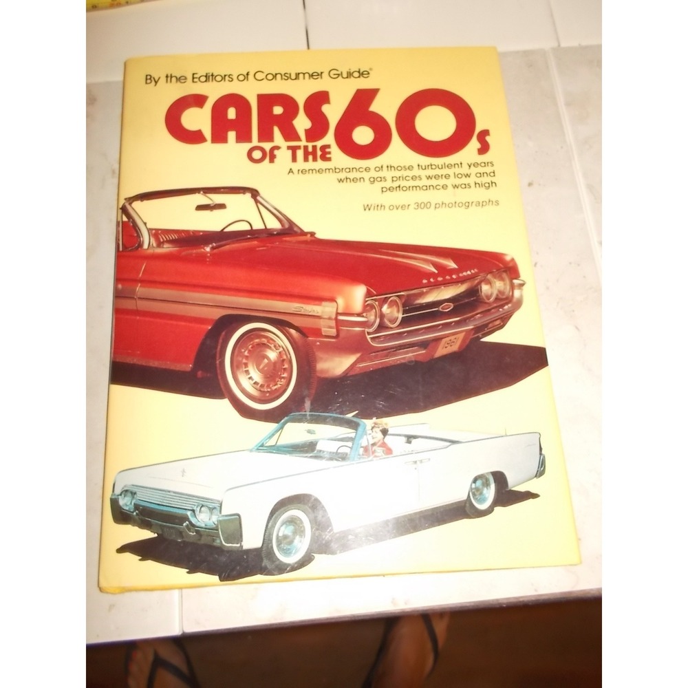 Cars of the 60s Consumer Guide Hardcover Book Illustrated Vintage Classic Autos